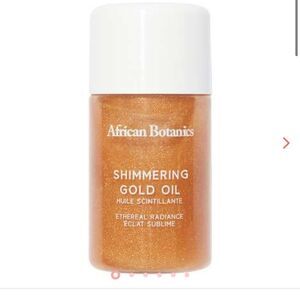 New Unused African Botanics Shimmering Gold Oil Body Skin Hair Oil
